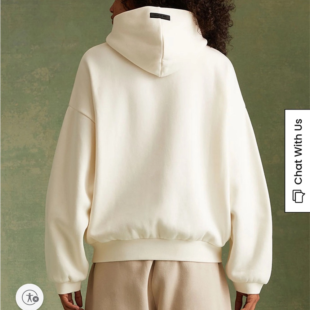 Fear of God ESSENTIALS men’s Cloud Dancer large Hoodie - Picture 13 of 13